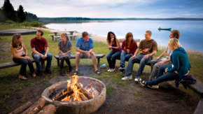 Kanada Saskatchewan Prince Albert NP Laute Lagerfeuer Foto Tourism Saskatchewan Greg Huszar